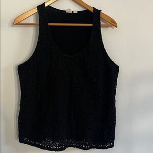 GAP Black Lace Tank Top